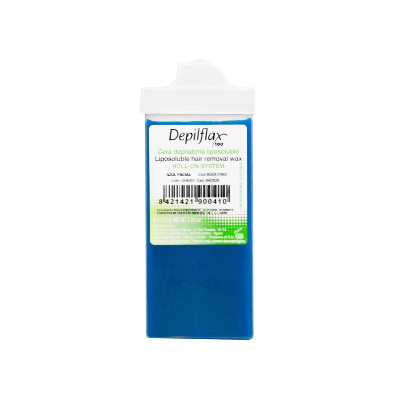 Depilflax 100 depiliacinis vaškas veidui ritinėlyje azul 110 g
