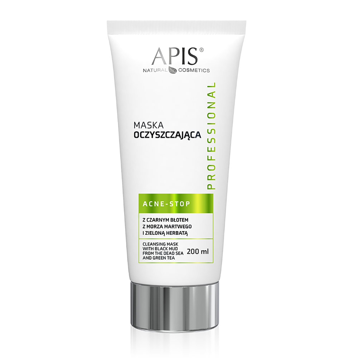 Apis acne-stop valomoji kaukė su juoduoju purvu 200 ml