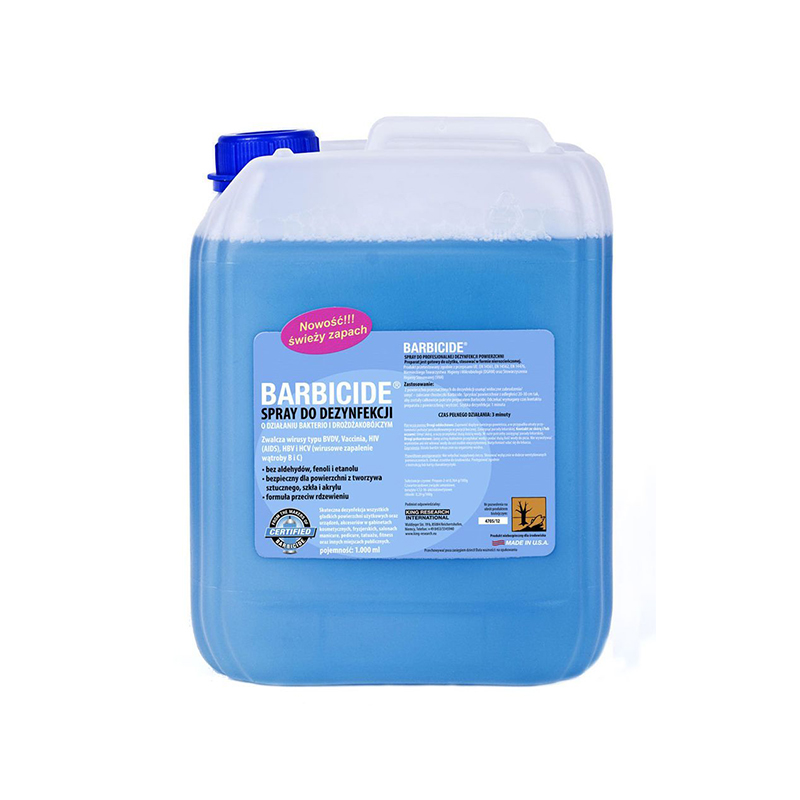 Barbicide spray do dezynfekcji wszystkich powierzchni zapachowy - uzupełnienie 5 L