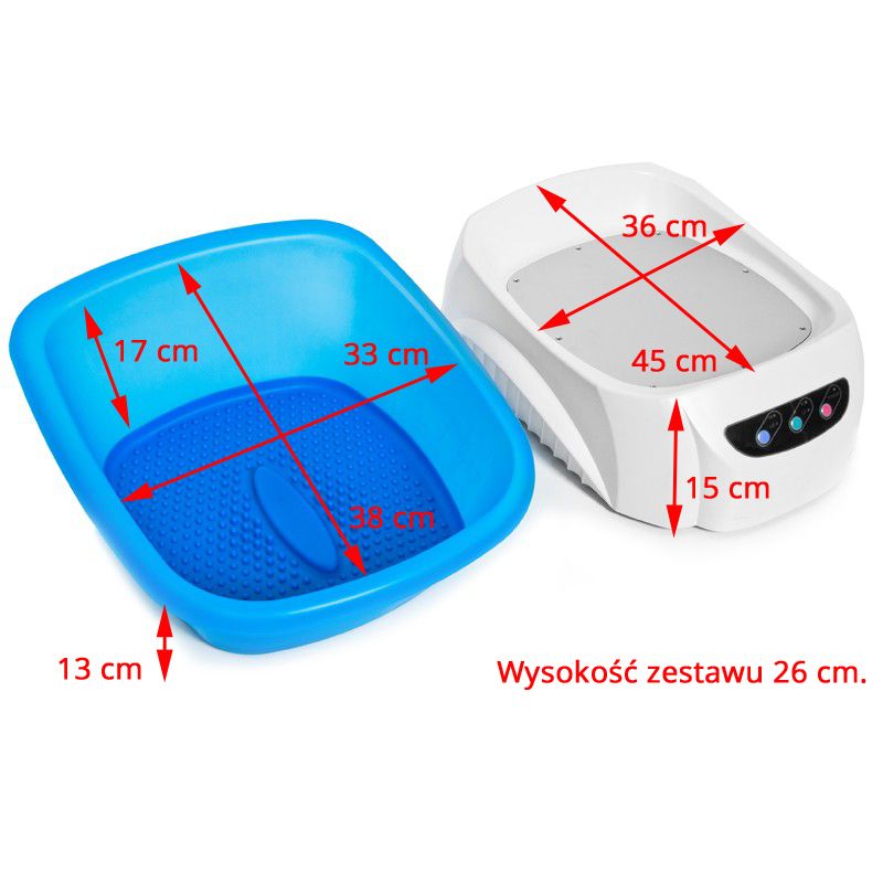 Pedikérska vanička Azzurro s masážnym zariadením