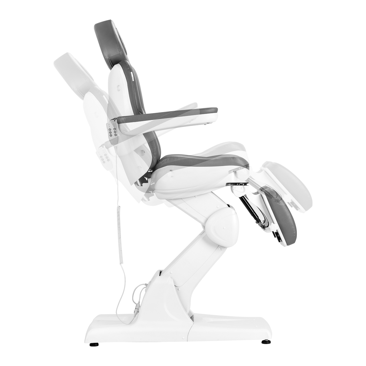 Elektrické pedikérske kreslo šedé Azzurro 870S pedi 3M