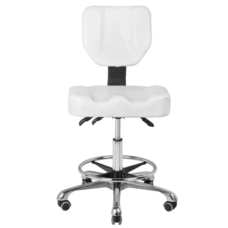 Pohodlná kozmetická stolička biela A-4299 