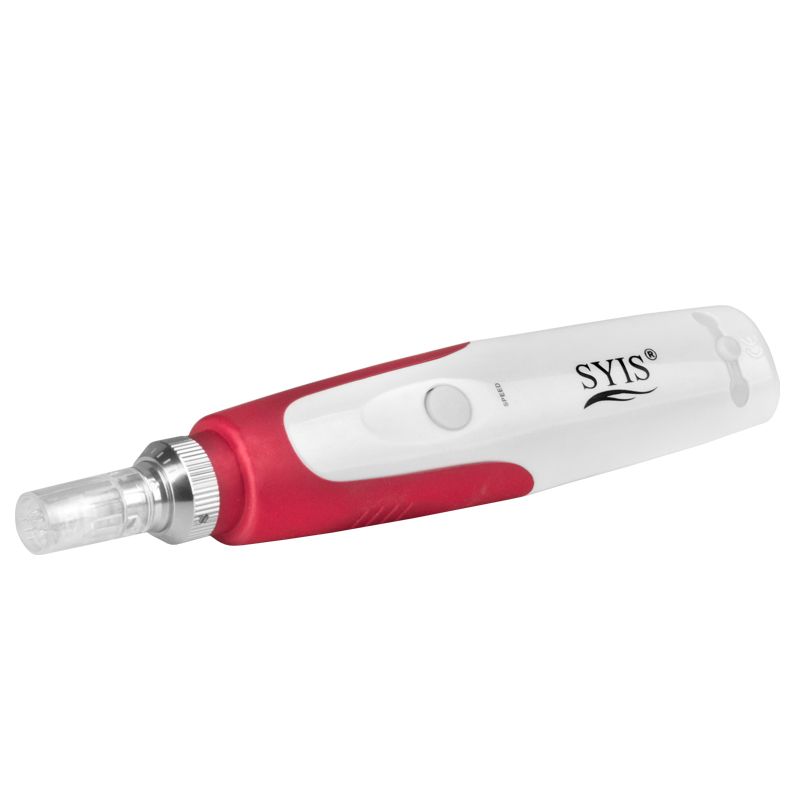 Syis Mikro Ihličkové pero Derma Pen na mezoterapiu 03 bielo-červené