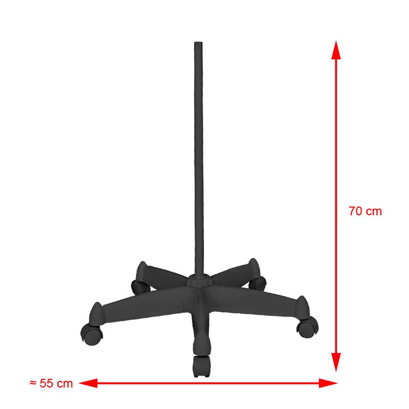 Lampa s lupou LED Glow Moonlight 8013/6' čierna so stojanom