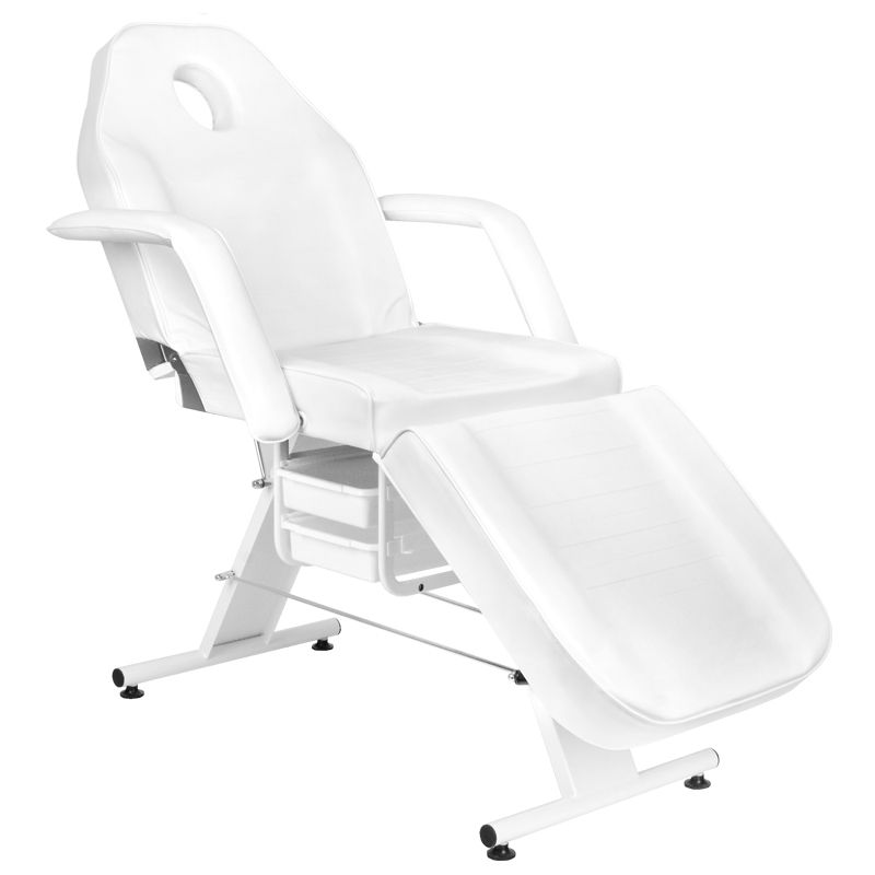 Kozmetické kreslo Basic 202 s kyetami biele