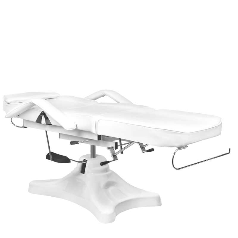 Hydraulické kozmetické kreslo s kolískou biele A 234D