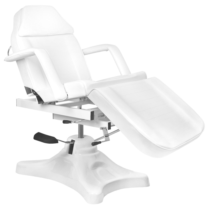 Hydraulické kozmetické kreslo s kolískou biele A 234D
