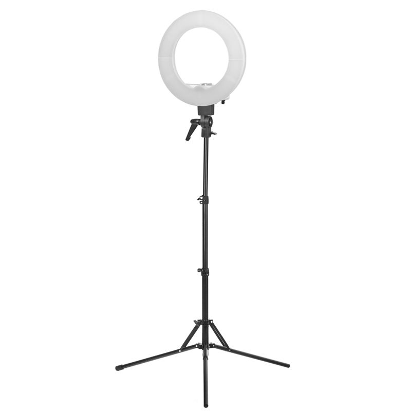 Kruhová lampa RING LED 12' 35W biela na stojane