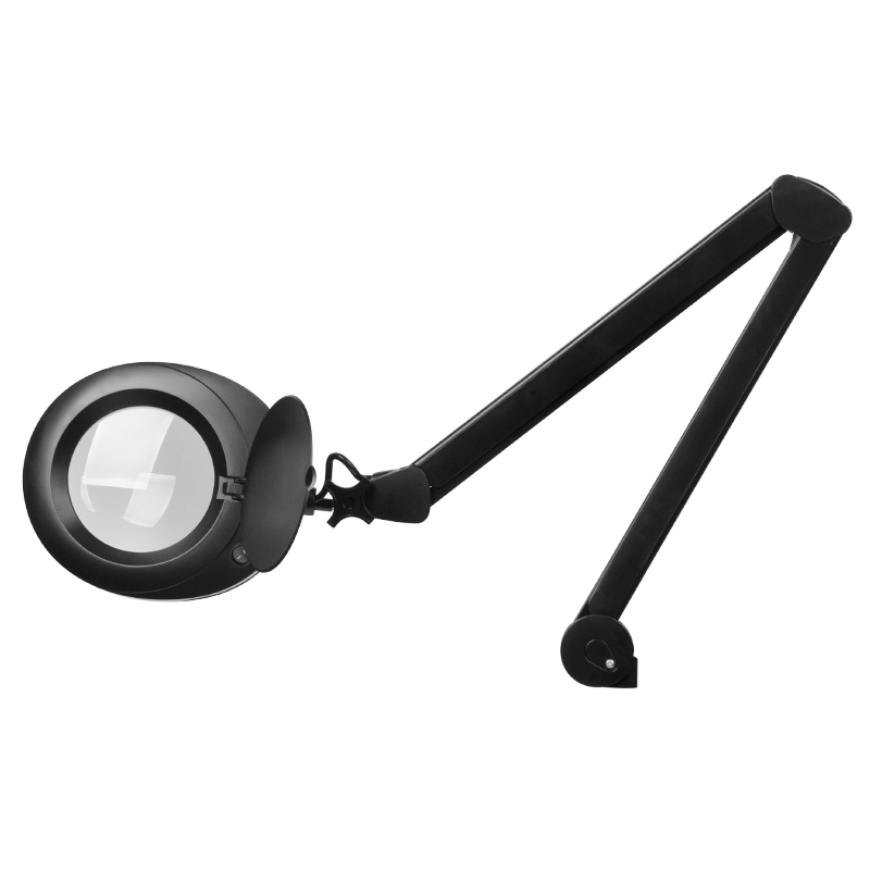 Lampa s lupou Elegante 6025 60 LED SMD 5D čierna stolová