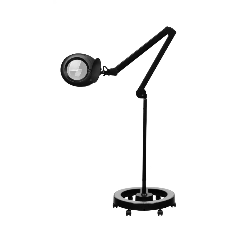 Lampa s lupou Elegante 6025 60 LED SMD 5D čierna so stojanom