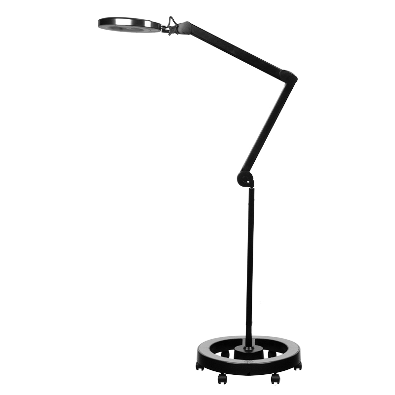Lampa s lupou Elegante 6025 60 LED SMD 5D čierna so stojanom