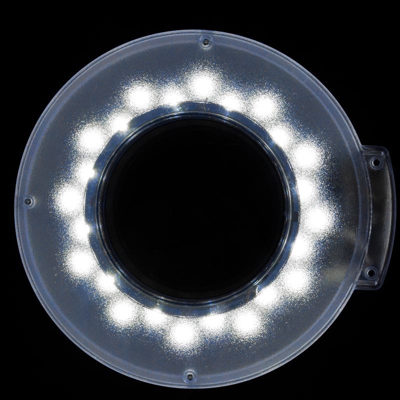 Lampa s lupou lupa LED S5 + stojan LED s reguláciou svetla biela