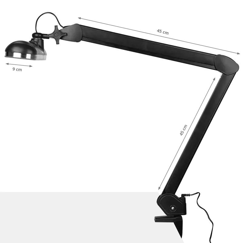 Lampa Elegante s uchýtom čierna