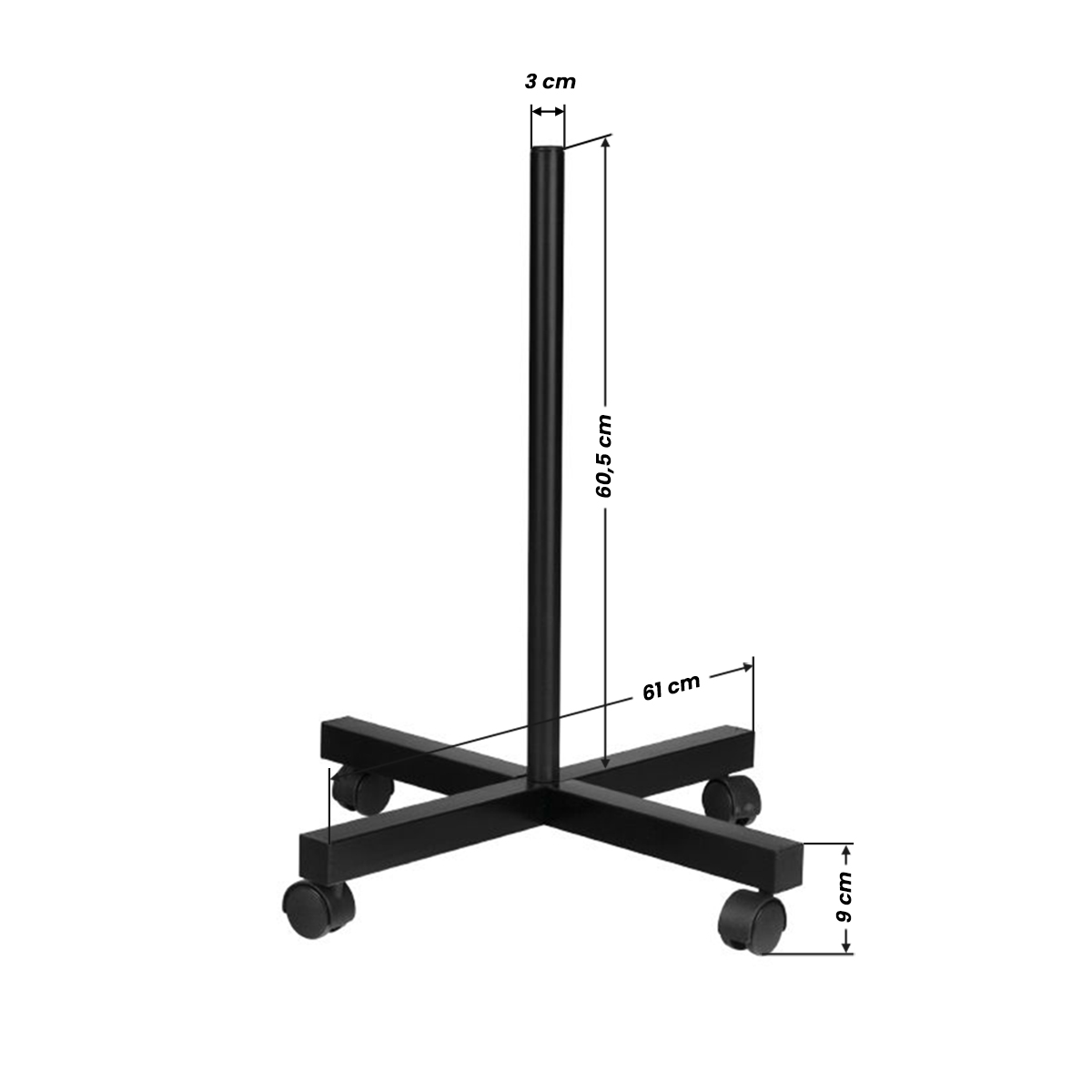 Lampa S4 + statív čierna
