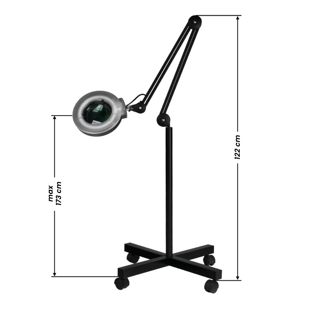 Lampa S4 + statív čierna