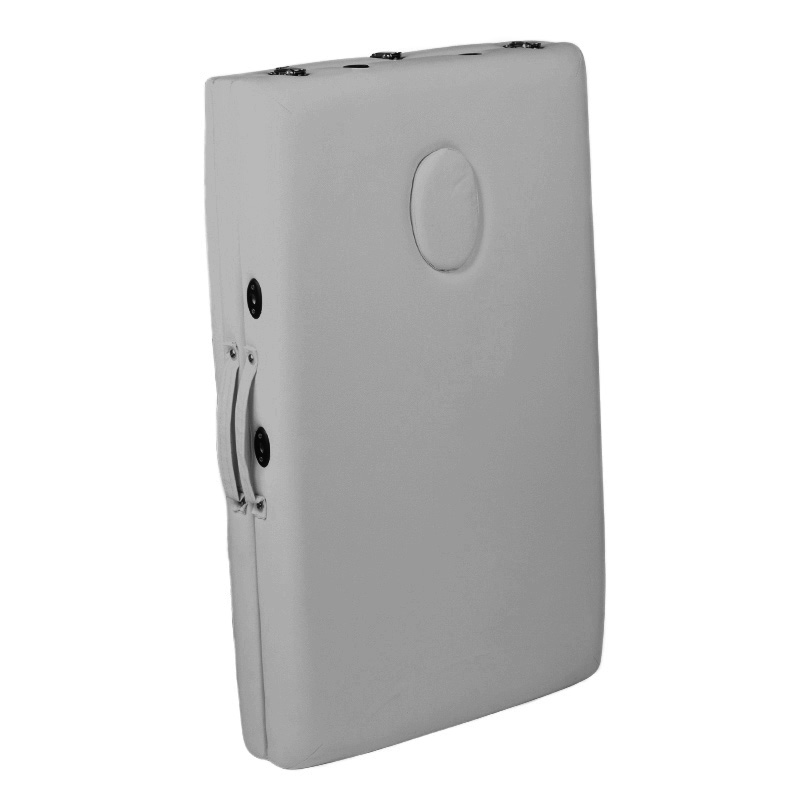 Skladací masážny stôl hliníkový komfort šedý Activ Fizjo 2 dielny