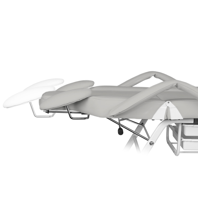 Kozmetické kreslo na predlžovanie mihalníc Ivette sivé