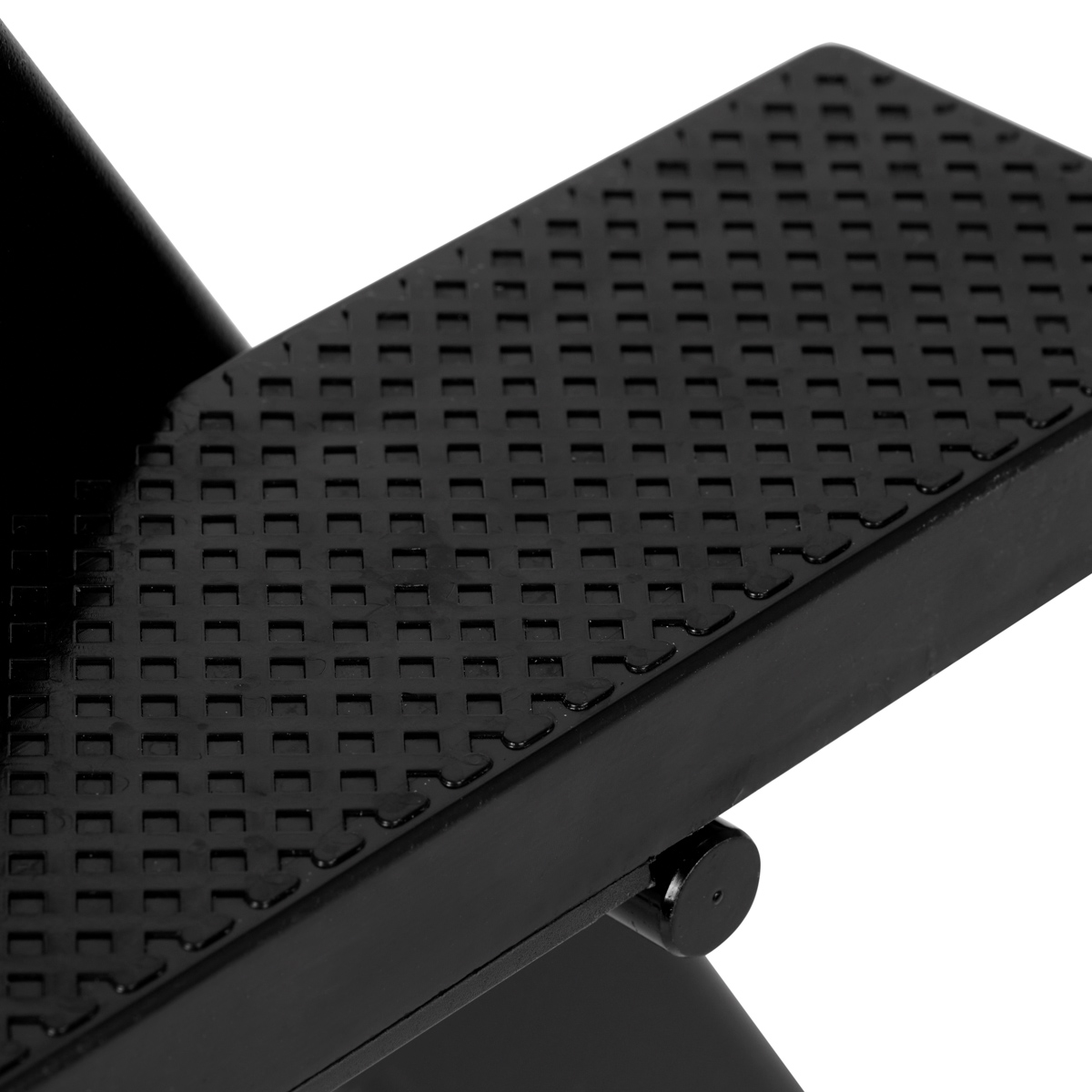 Kreslo na make-up skladacie čierne hliníkové