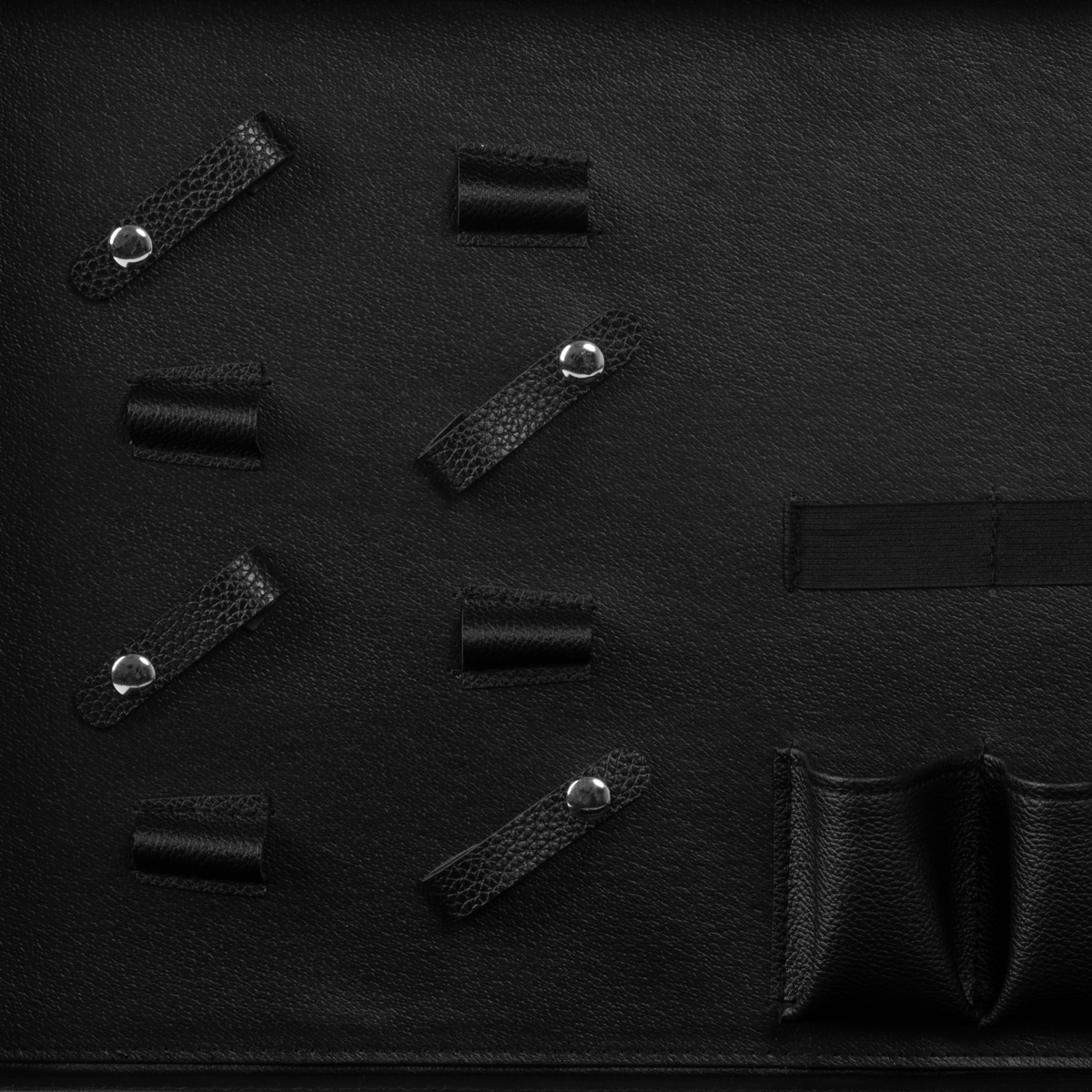 Bielo-čierny kadernícky kufor BARBER