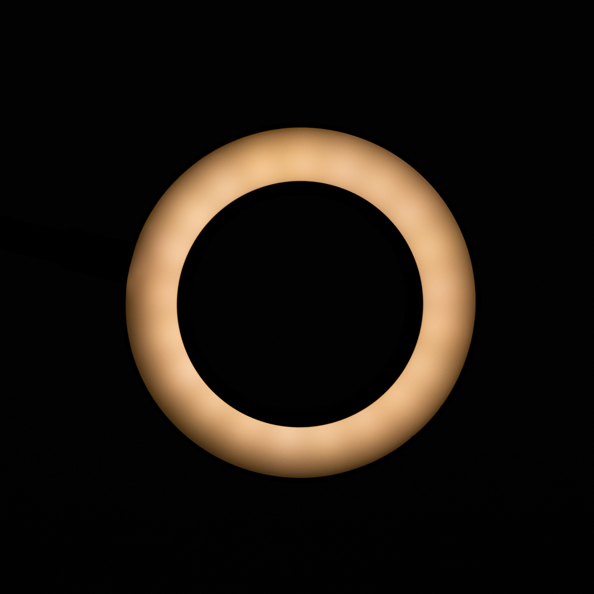 Snake ring LED lampa s lupou na stôl čierna