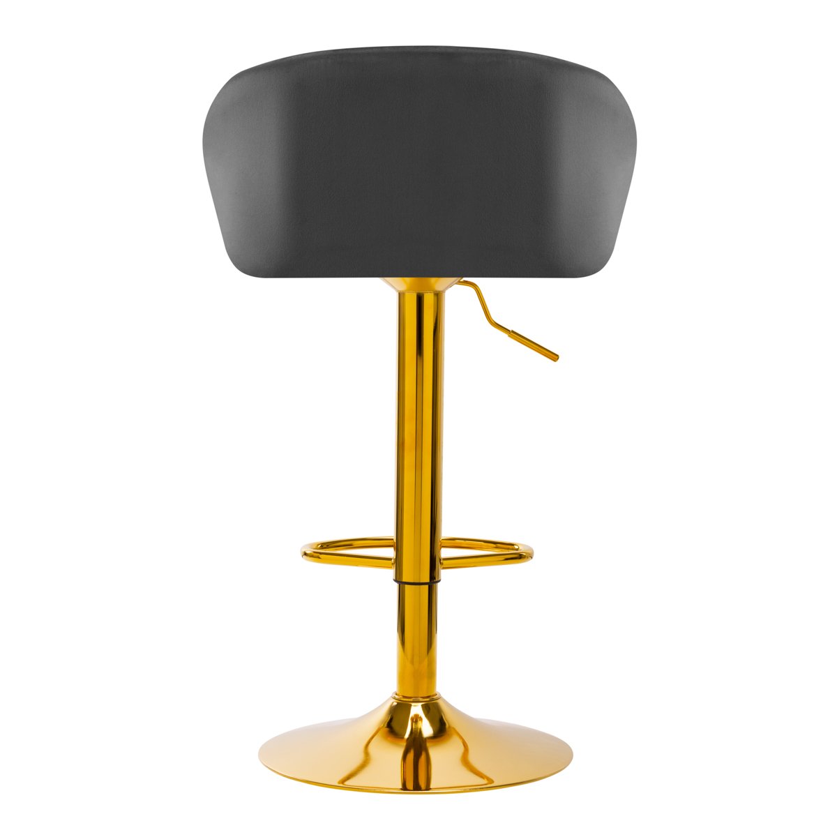 4Rico Bar Hocker QS-B16G zamatovo sivá