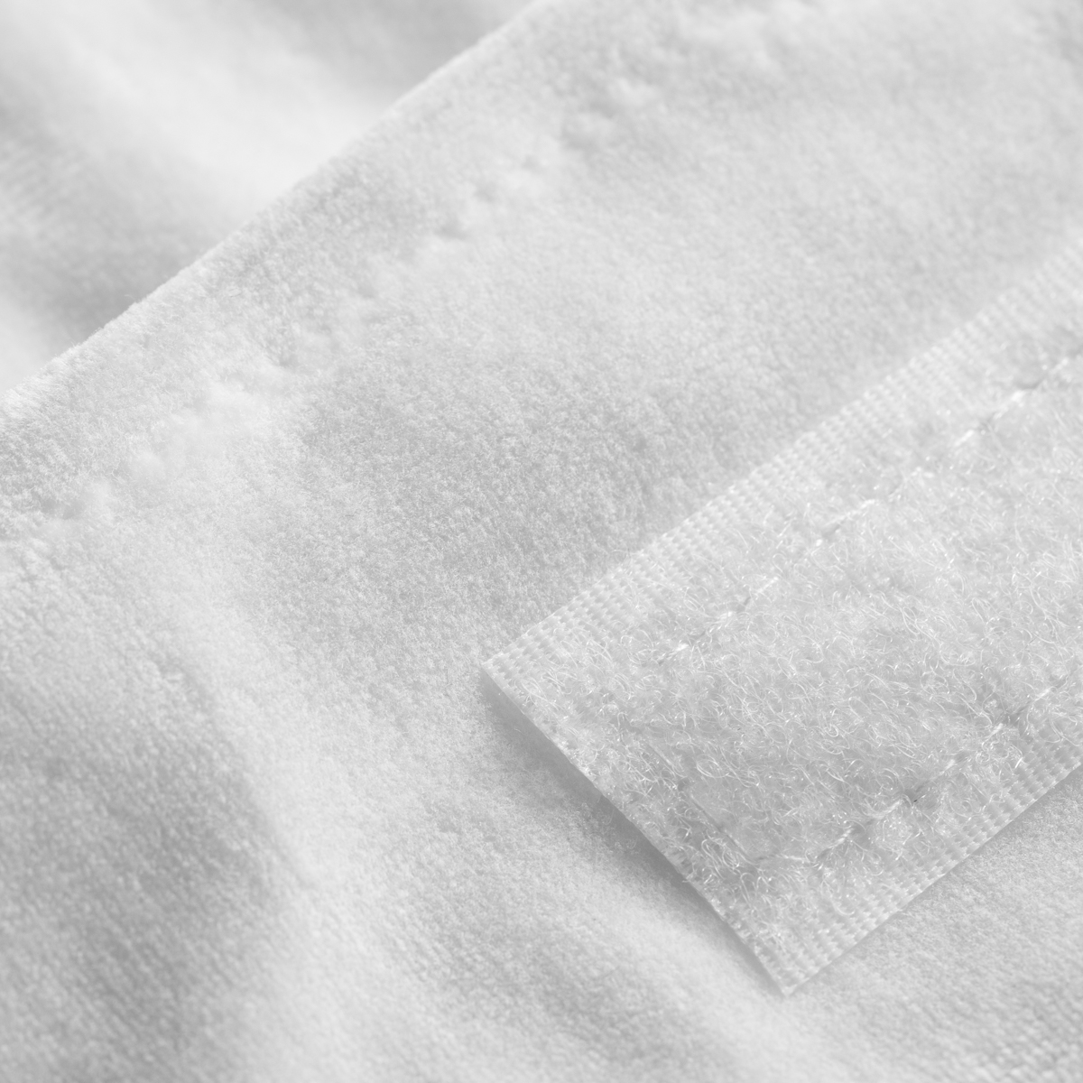 Kozmetická čelenka velúrová biela