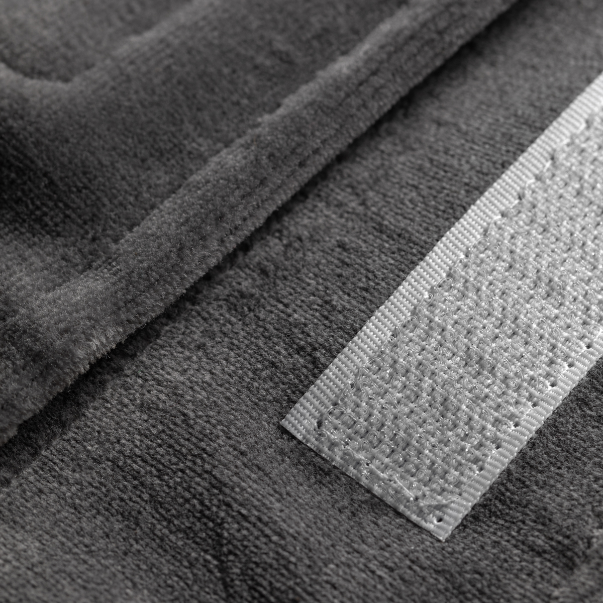 Kozmetická čelenka velúrová šedá