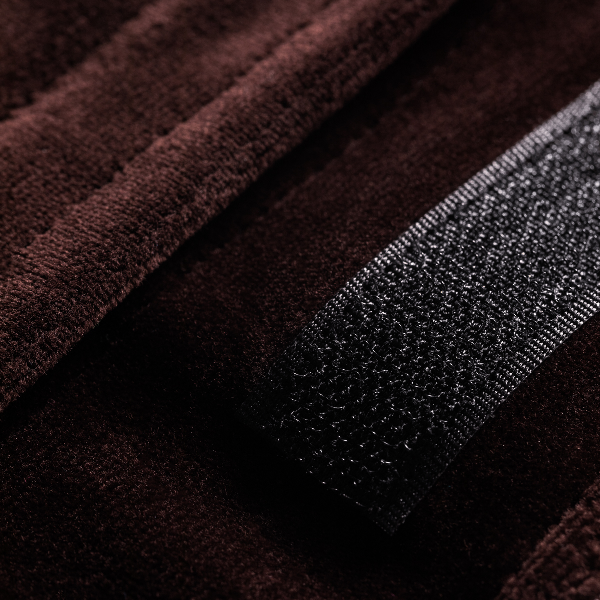 Kozmetická čelenka velúrová hnedá