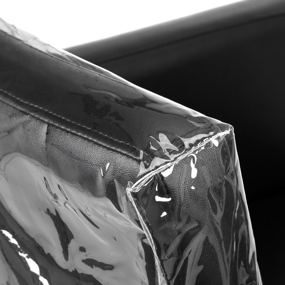 Fóliový poťah na operadlo kaderníckeho kresla