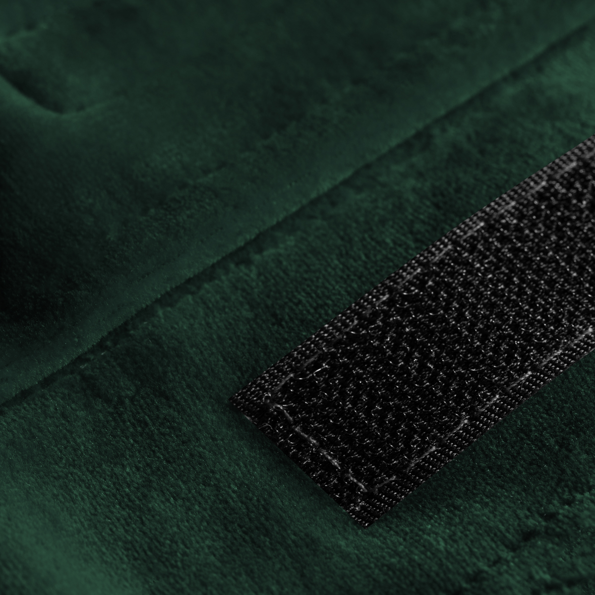 Kozmetická čelenka velúrová tmavá zelená