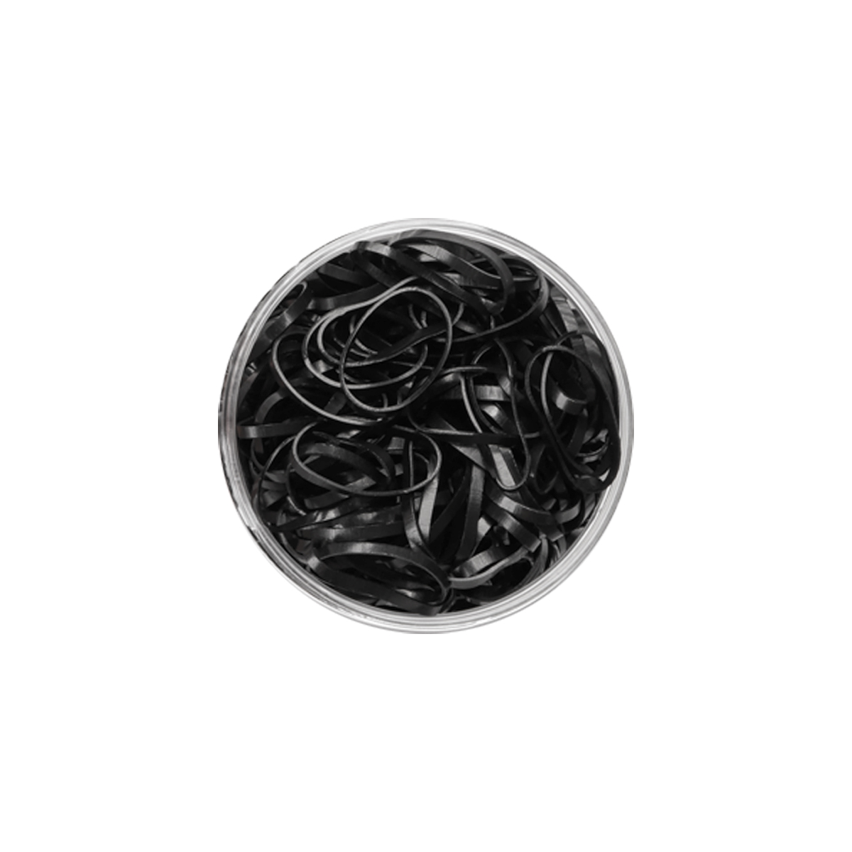 Čierne gumky do vlasov 300ks