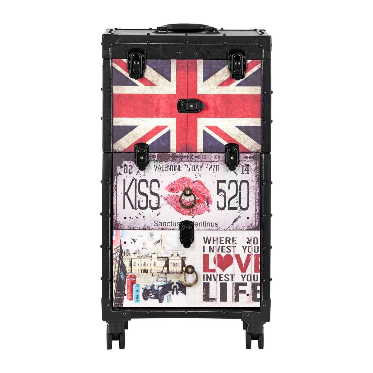 Gabbiano kadernícky vozík C12 čierny