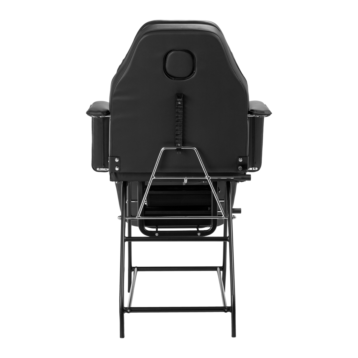 Čierne kreslo do kozmetiky 557A