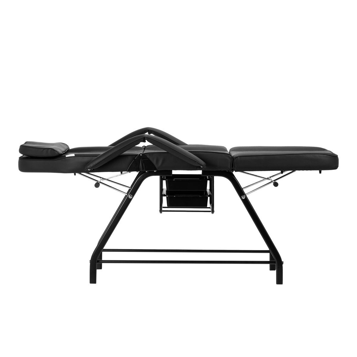 Čierne kreslo do kozmetiky 557A