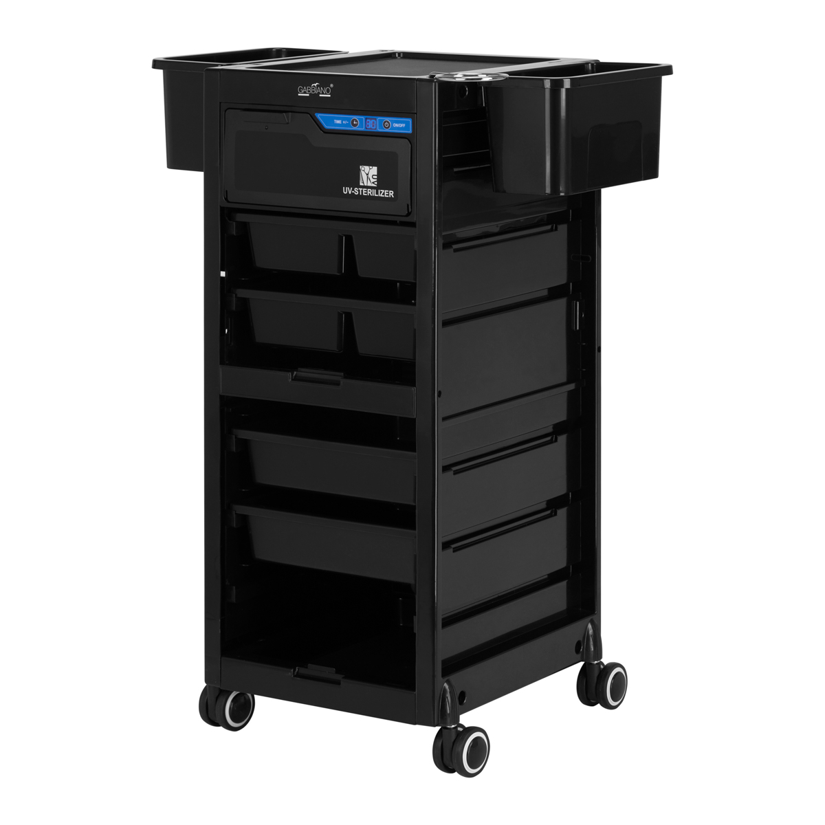 Gabbiano kadernícky vozík s UV sterilizátorom 68UV čierny