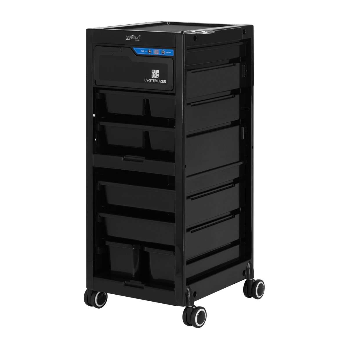 Gabbiano kadernícky vozík s UV sterilizátorom 68UV čierny