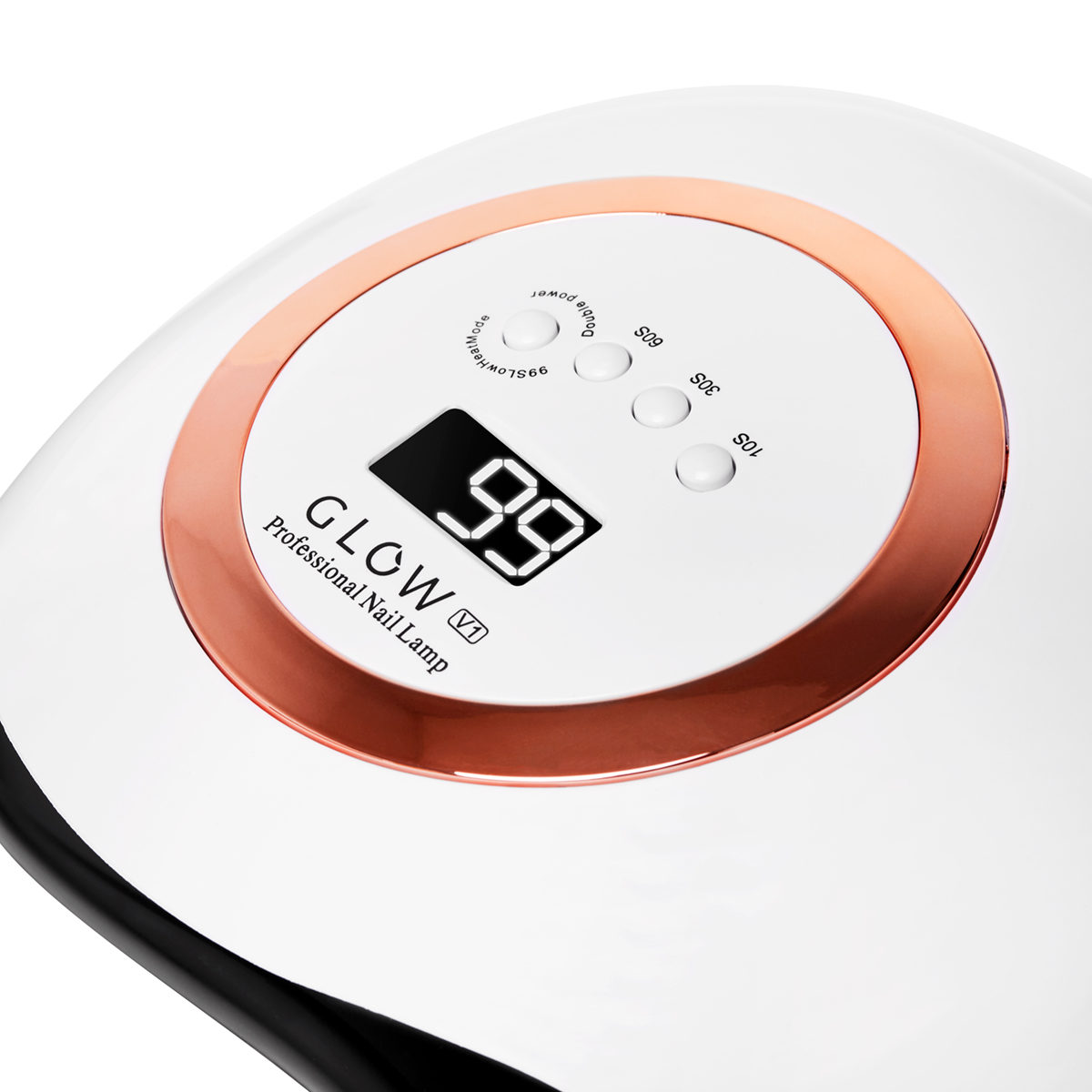 UV LED lampa na nechty Glow V1 168W zlatá