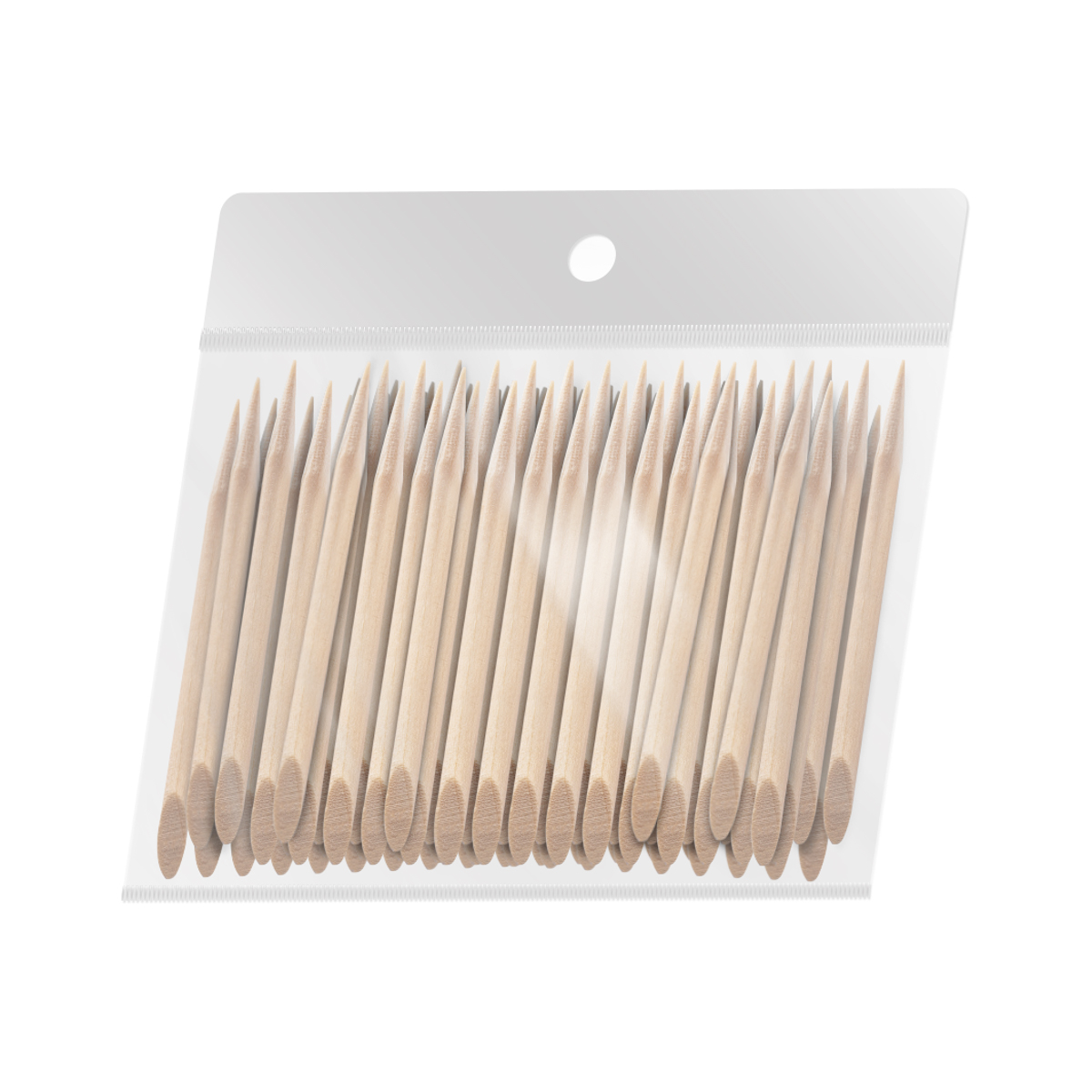 OCHO NAILS mediniai lazdelės odelėms 6,5 cm 100 vnt.