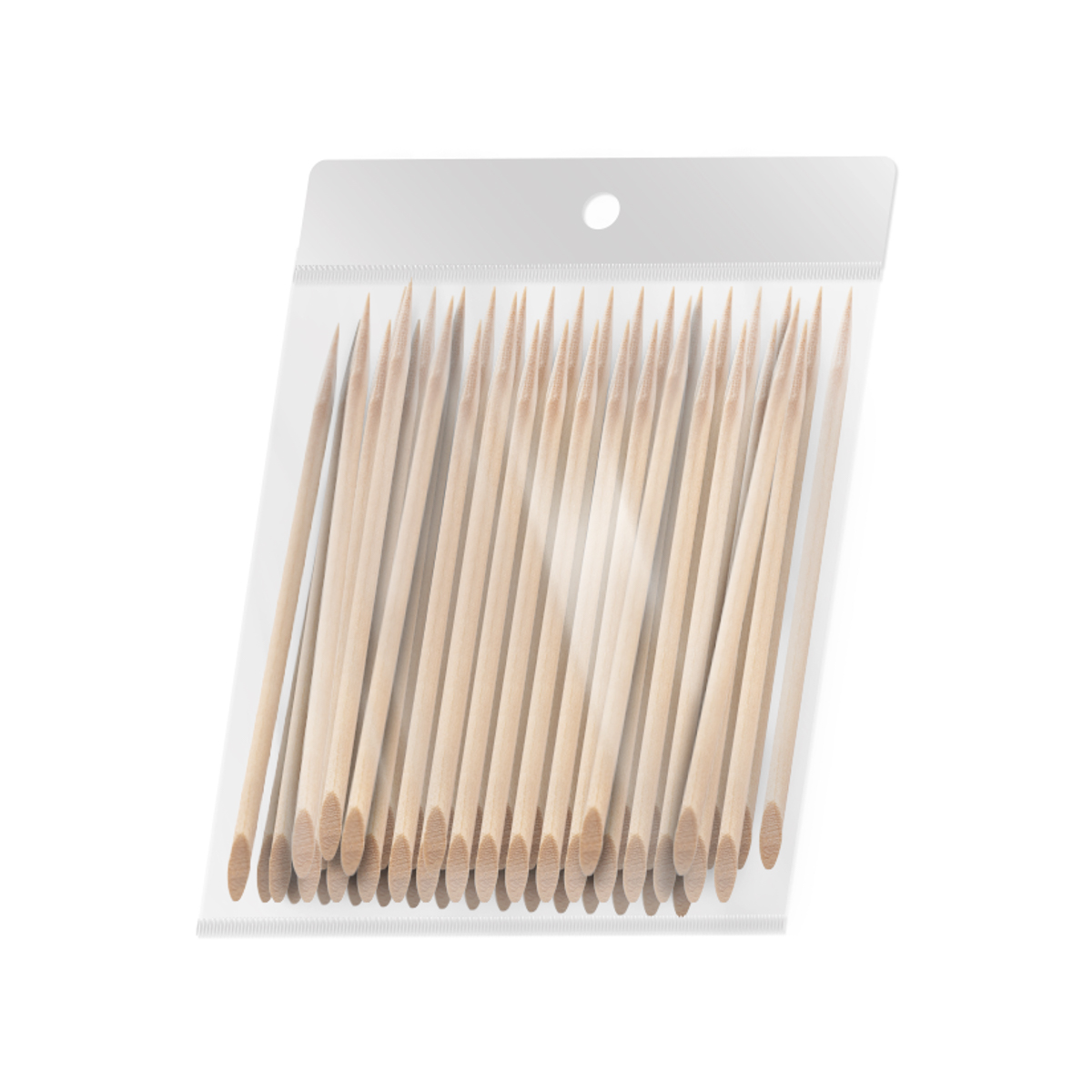 OCHO NAILS mediniai lazdelės odelėms 11,5 cm 100 vnt.