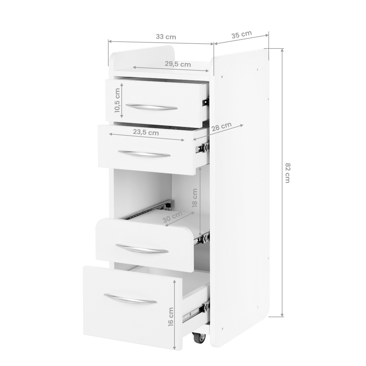 Mini skrinka 969 biela