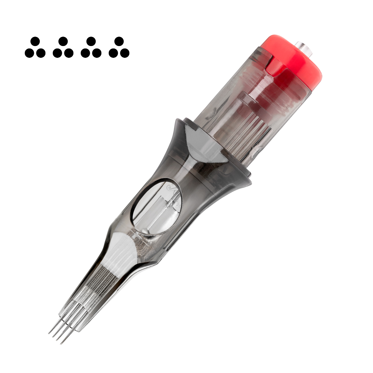 Kasetė tatuiruotėms El Cartel V2 - 4 InRow 0.35 3RLX Long Taper 10 vnt.
