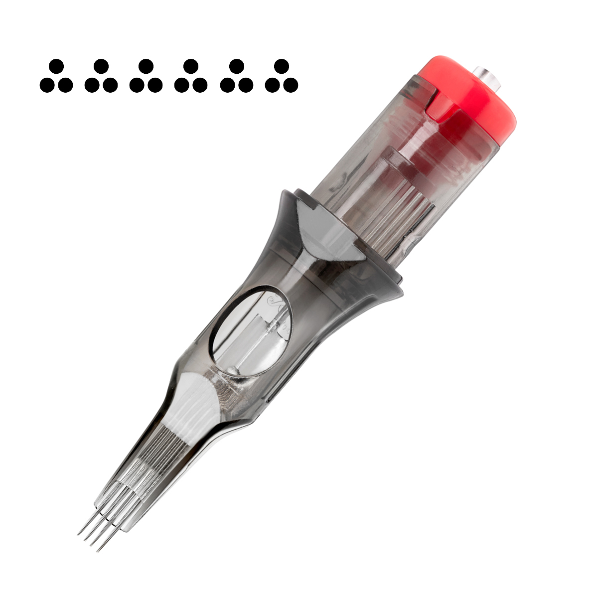 Tatuiruočių kasetė El Cartel V2 - 6 InRow 0.30 3RLX Long Taper, 10 vnt.