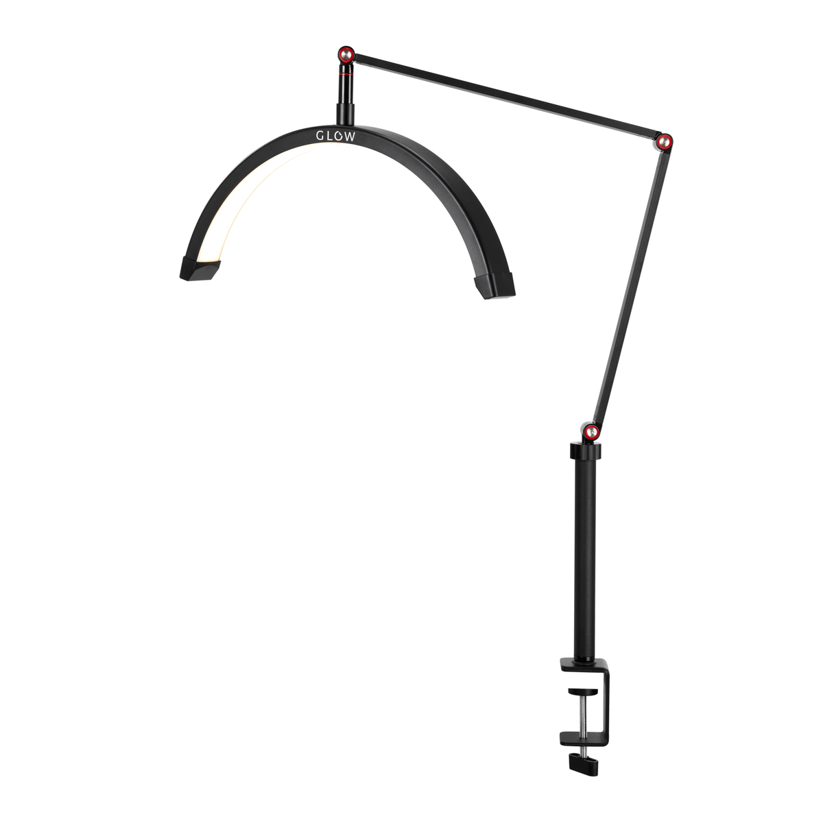 Poloblúková Kozmetická lampa na stôl Glow MX3 čierna