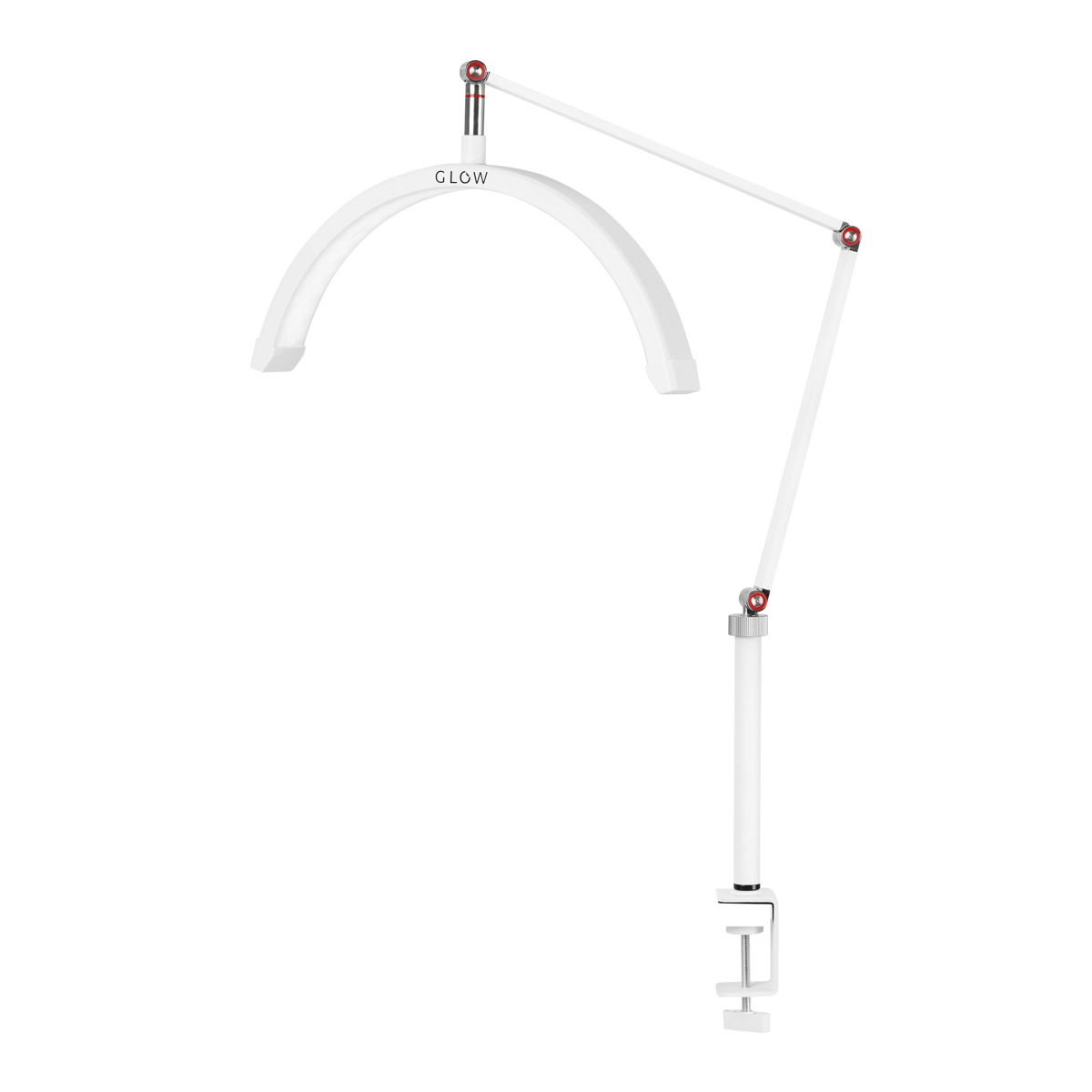 Poloblúková lampa na stôl biela MX3