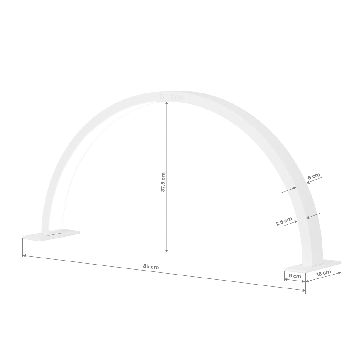 Beztieňová Lampa na manikúru GLOW ARCHE II