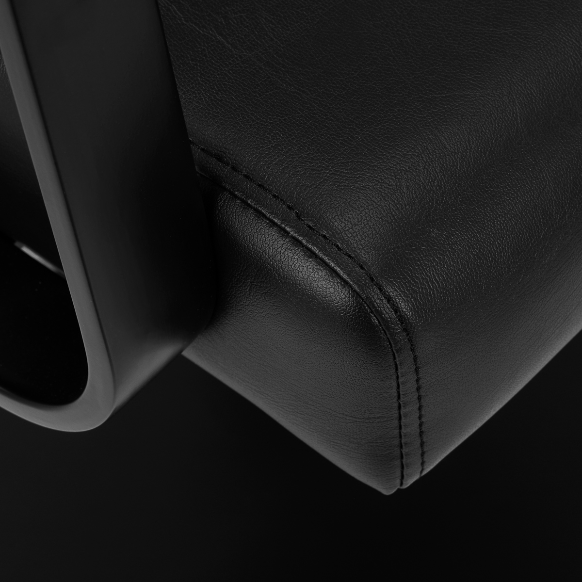 Čierno-čierne kadernícke kreslo Gabbiano Porto