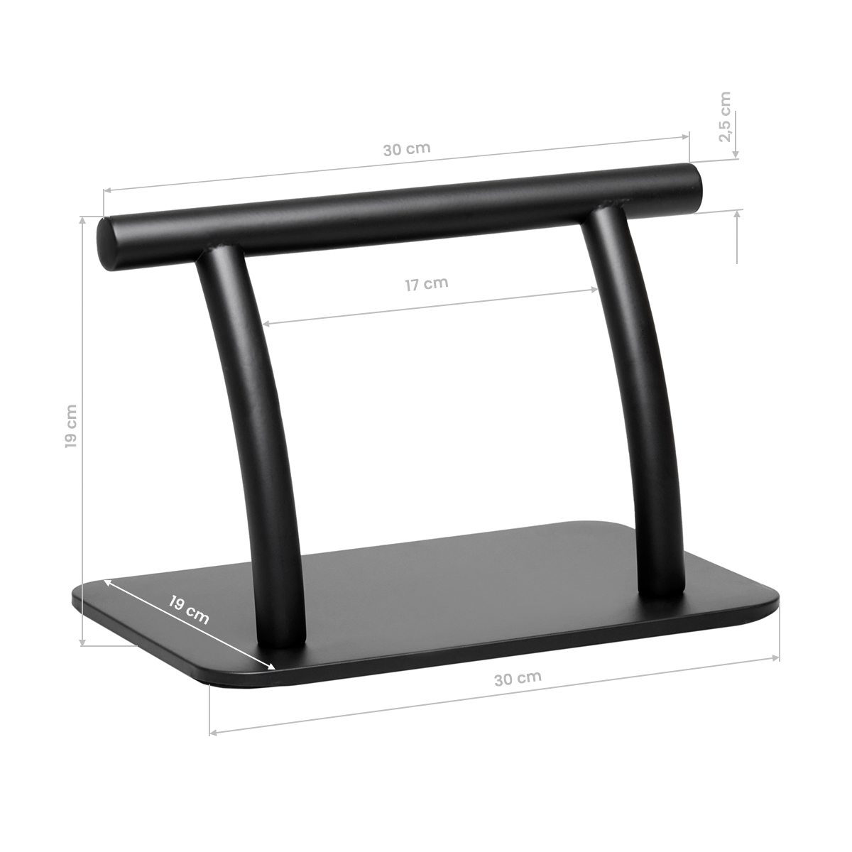 Kadernícka podnožka čierna L005S Gabbiano 