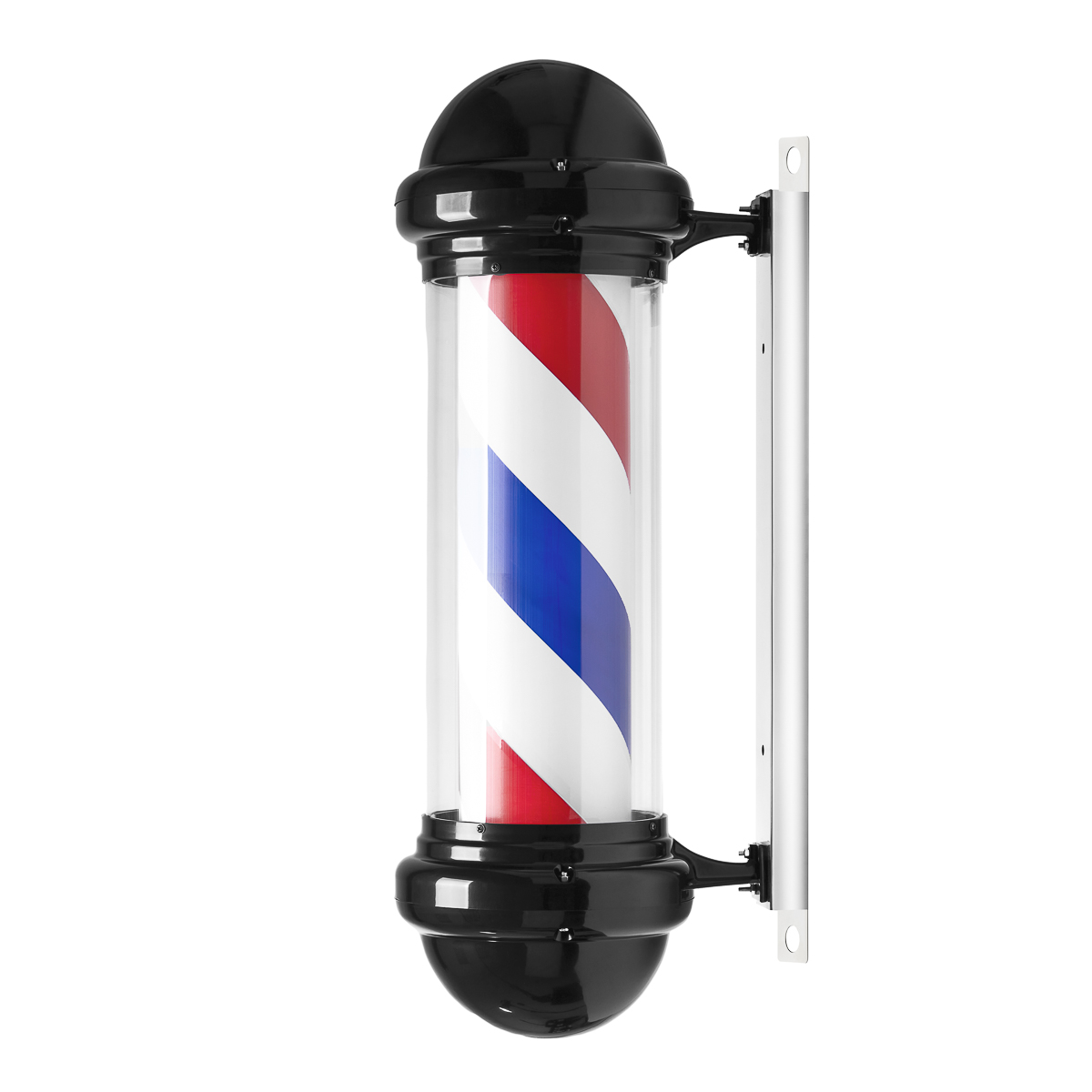 Šviečiantis lubinis šviestuvas barber shop BB-02 juodas didelis