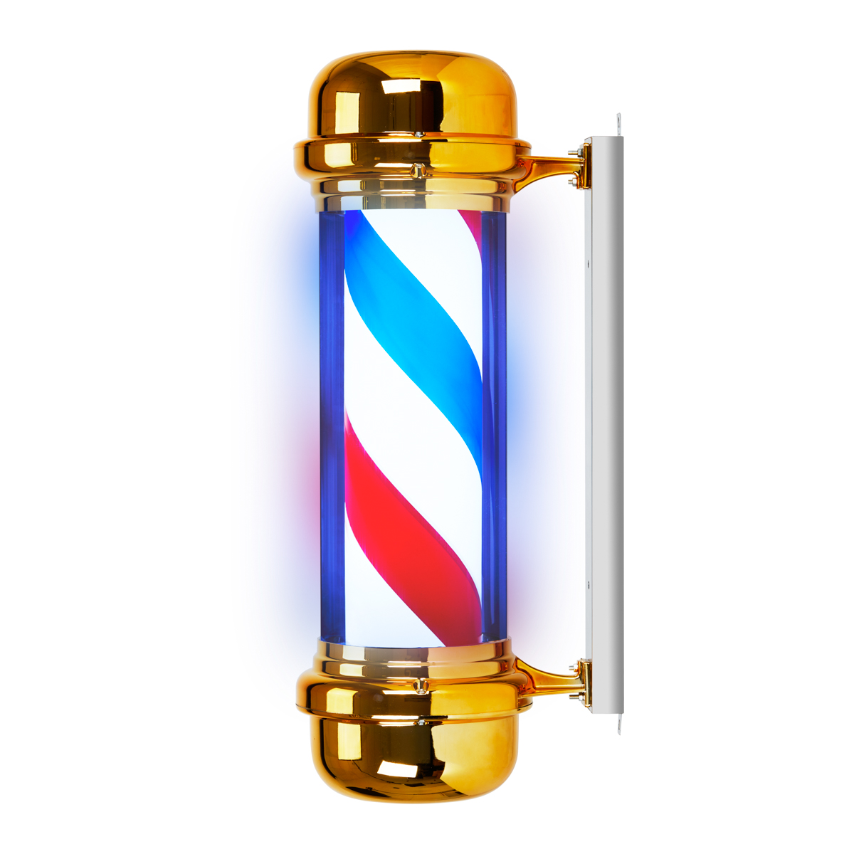 Šviečiantis lubinis šviestuvas barber shop BB-02 auksinis didelis