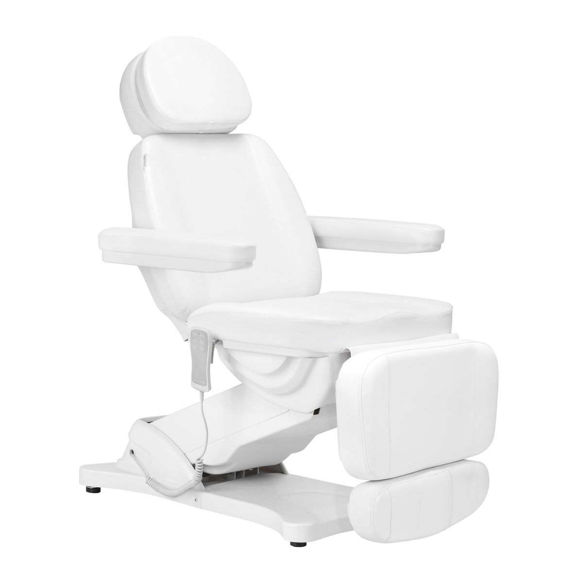 Elektrické kozmetické kreslo SILLON CLASSIC, 3 motory, biele
